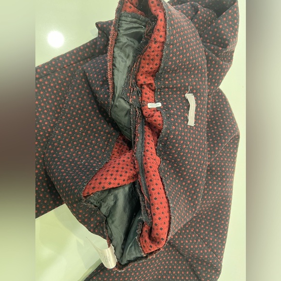 Maurices Black Ankle Pants Red Elastic Waist Size M - Picture 2 of 10